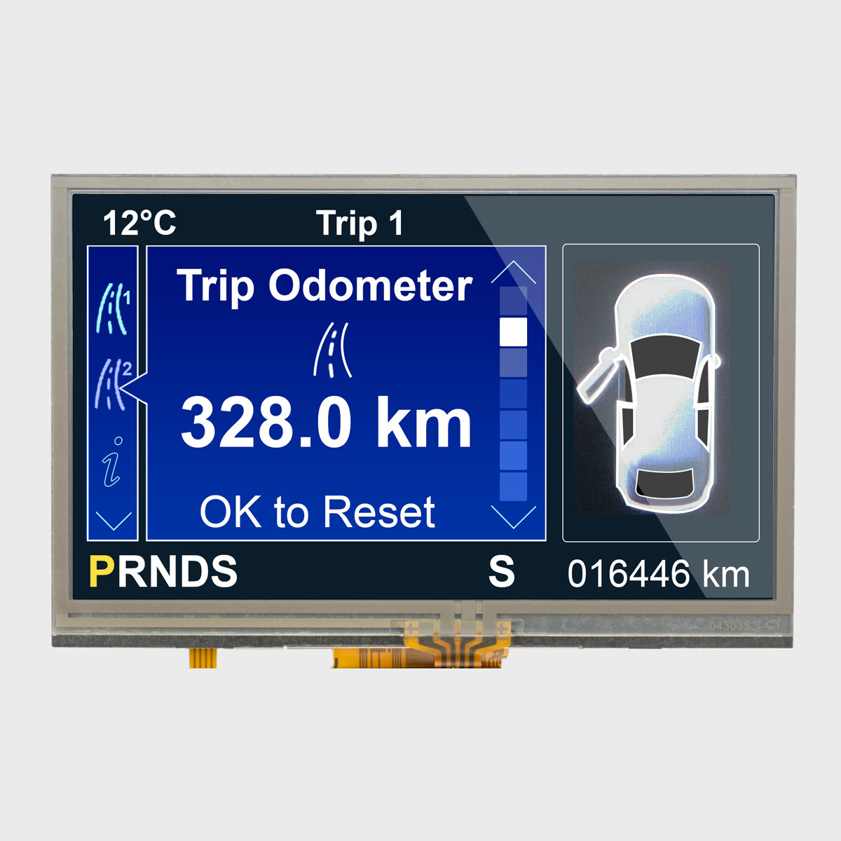 4.3 inch 480x272 Resolution IPS TFT LCD + Resistive Touchscreen