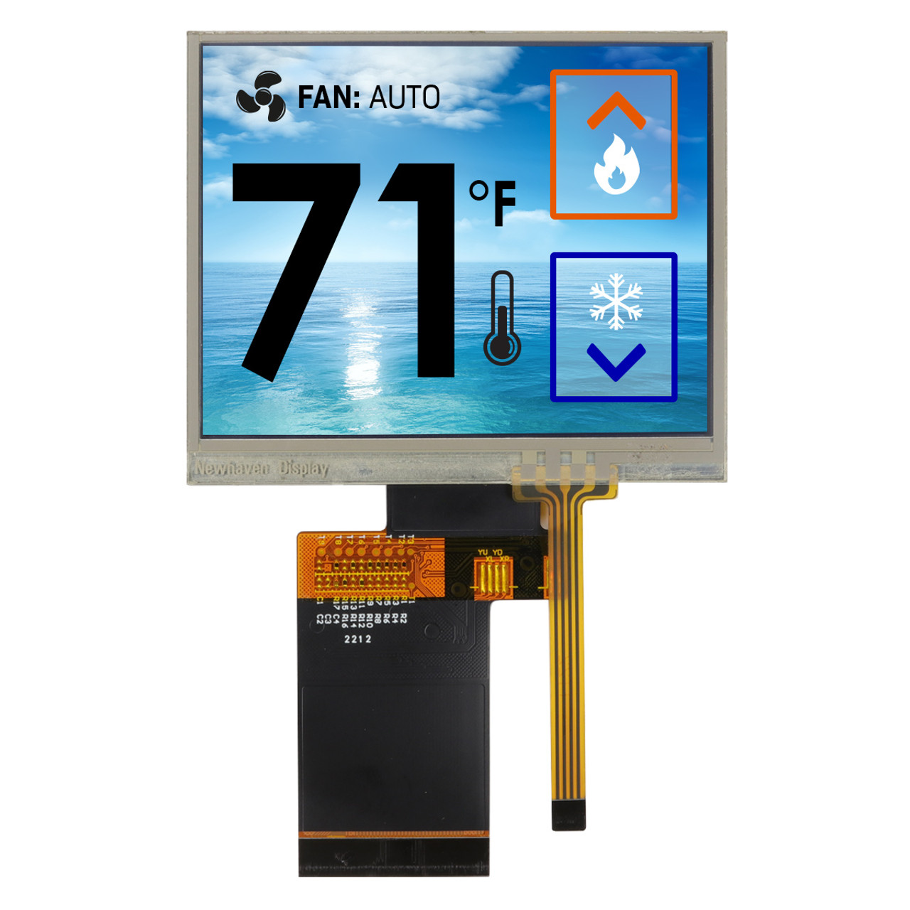 3.5 inch IPS Resistive Touchscreen TFT