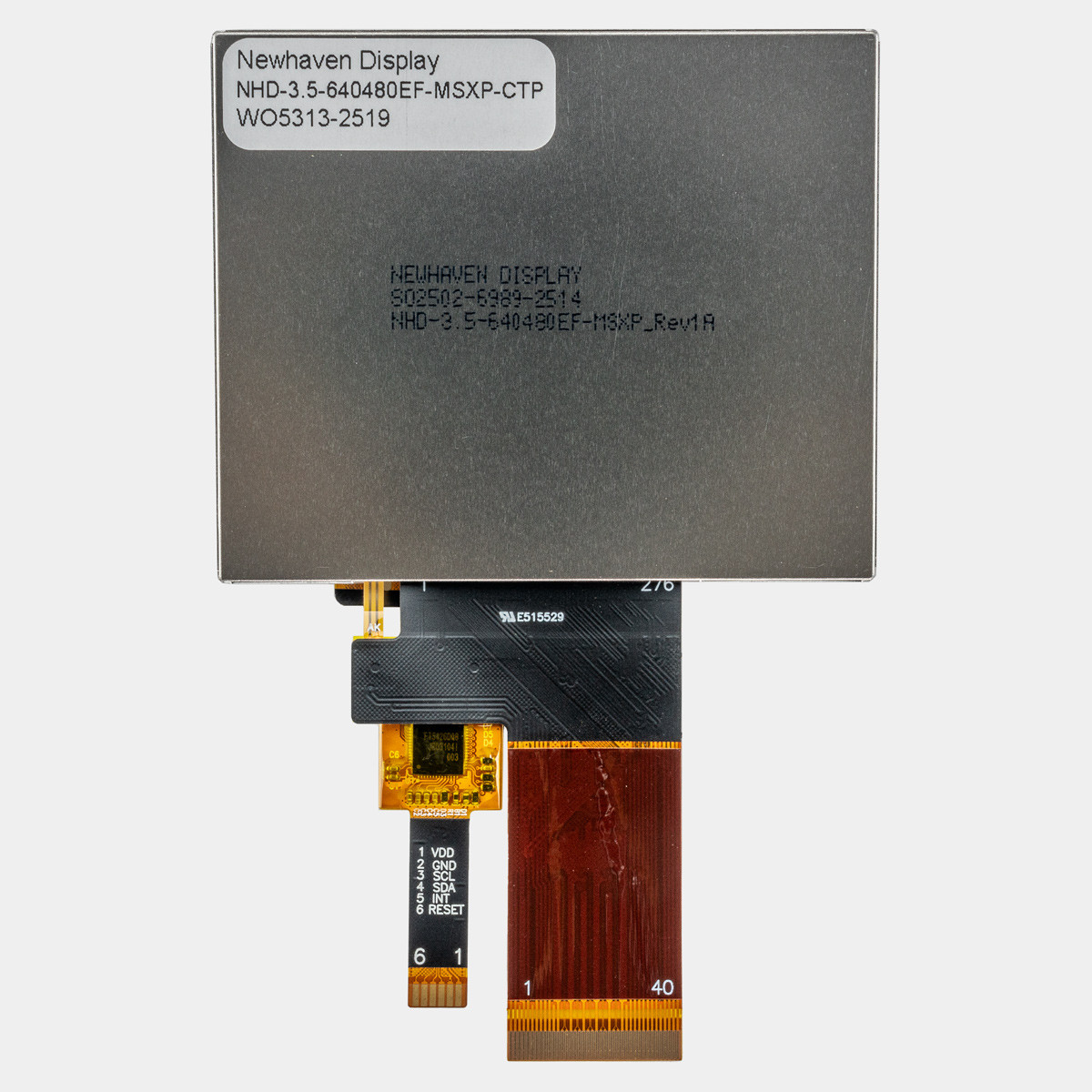 3.5 inch IPS High Resolution Capacitive TFT LCD + MIPI DSI Interface