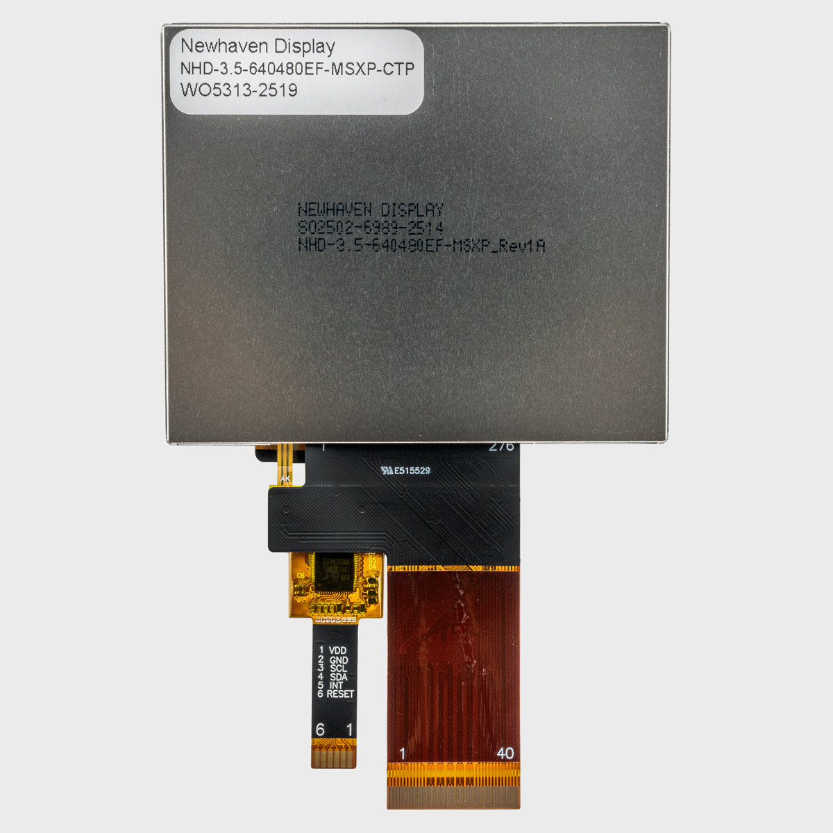 3.5 inch IPS High Resolution Capacitive TFT LCD + MIPI DSI Interface