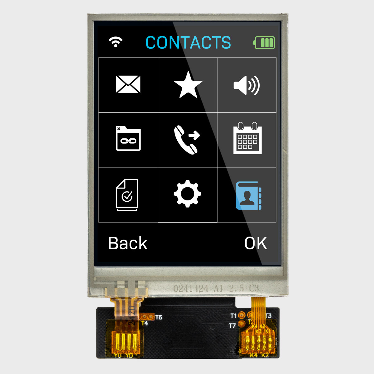 2.4 inch IPS TFT LCD Display with Resistive Touchscreen
