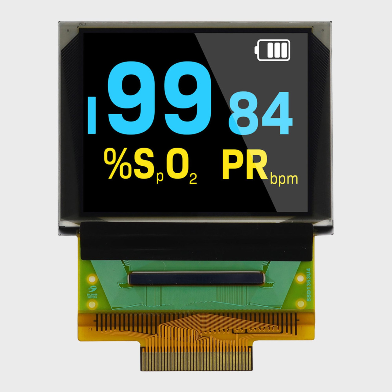 1.8 inch Color OLED Glass with 160x128 Resolution