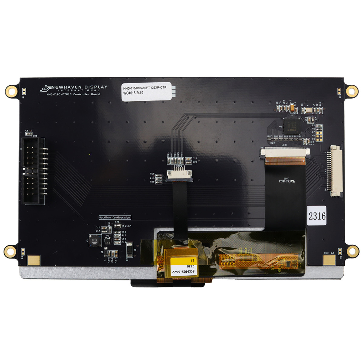 yb1207ページ 7.0インチIPS EVE TFT LCDモジュールと容量性タッチスクリーン