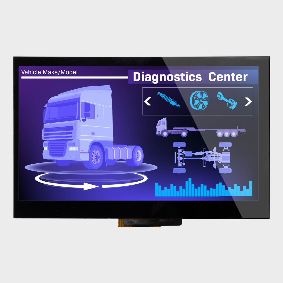 7 inch IPS TFT LCD with Capacitive Touchscreen