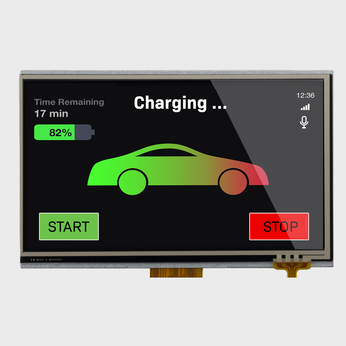 7 inch IPS TFT LCD with Resistive Touchscreen