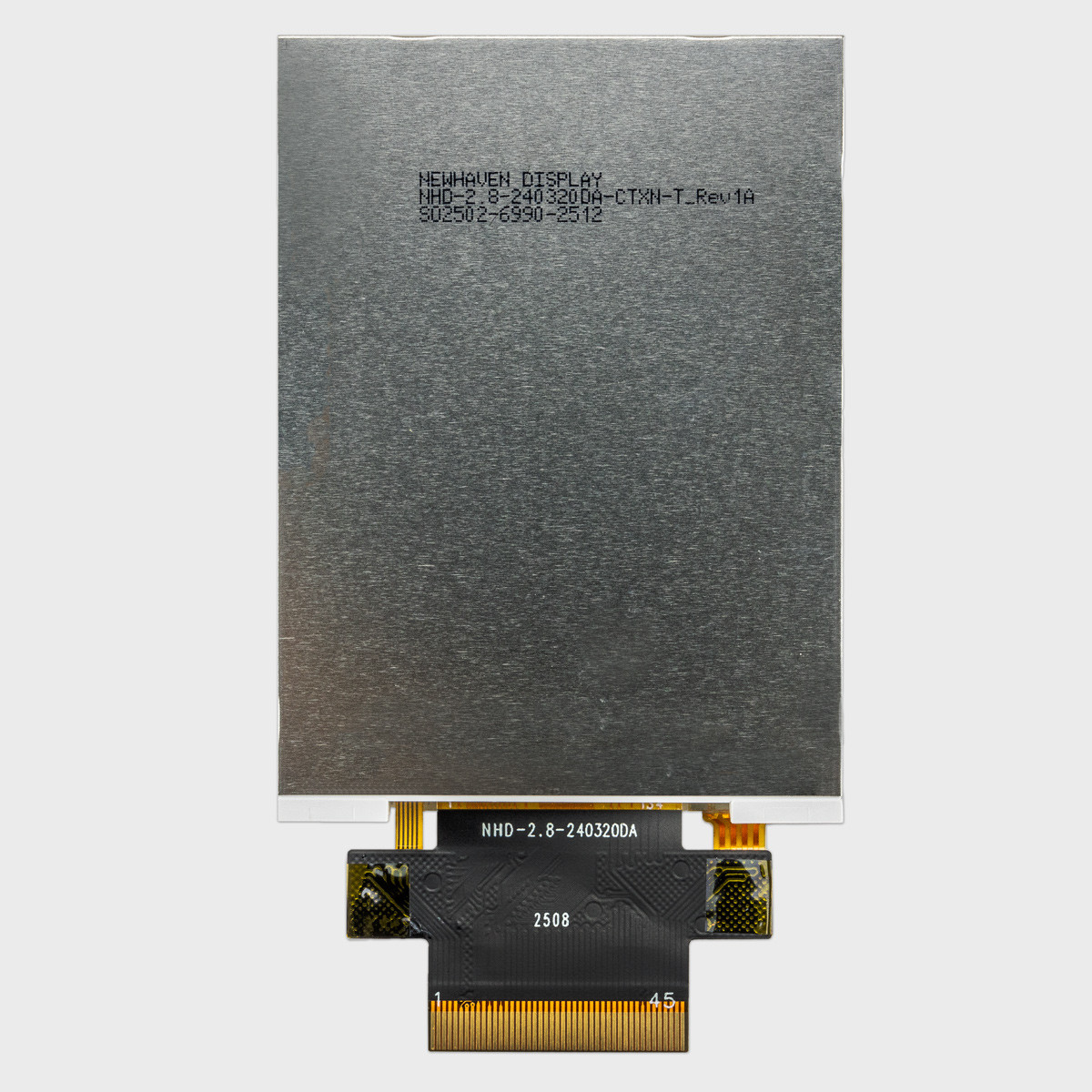 2.8 inch Standard TN LCD TFT with Resistive Touchscreen