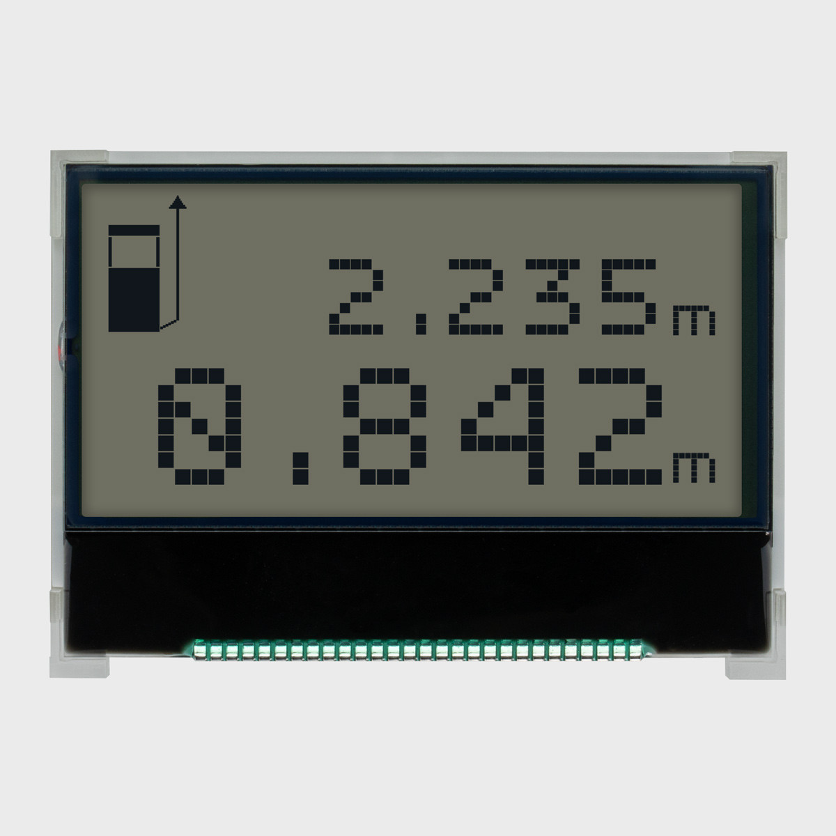 128x64 Graphic COG LCD | FSTN+ Wide View with Side White Backlight and Pins
