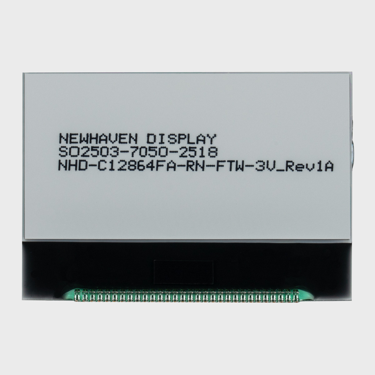 128x64 Graphic COG LCD | FSTN+ Wide View Display with Pins and No