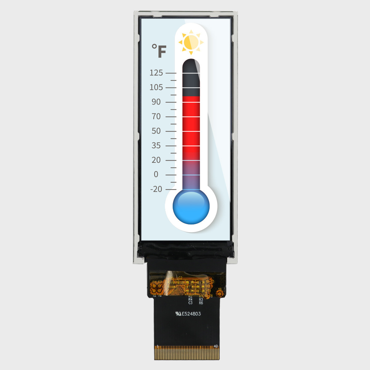 9ASページ 2.9 Bar-Type TFT 376x960px IPS Display