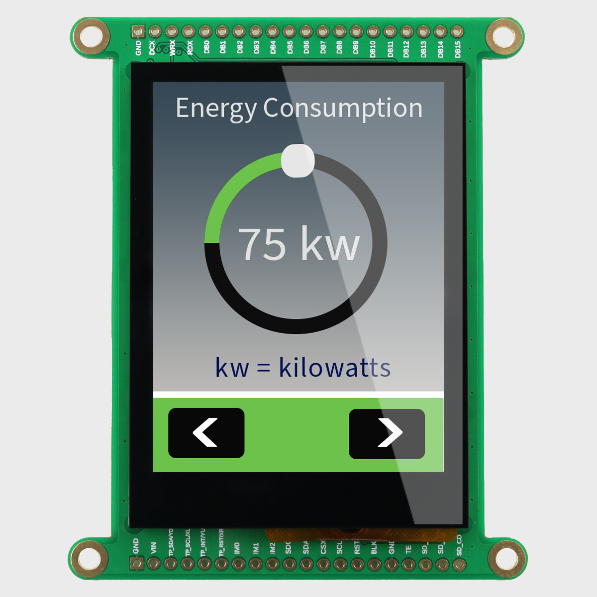 TFT Breakout Module with Sunlight Readable 2.8 inch IPS TFT