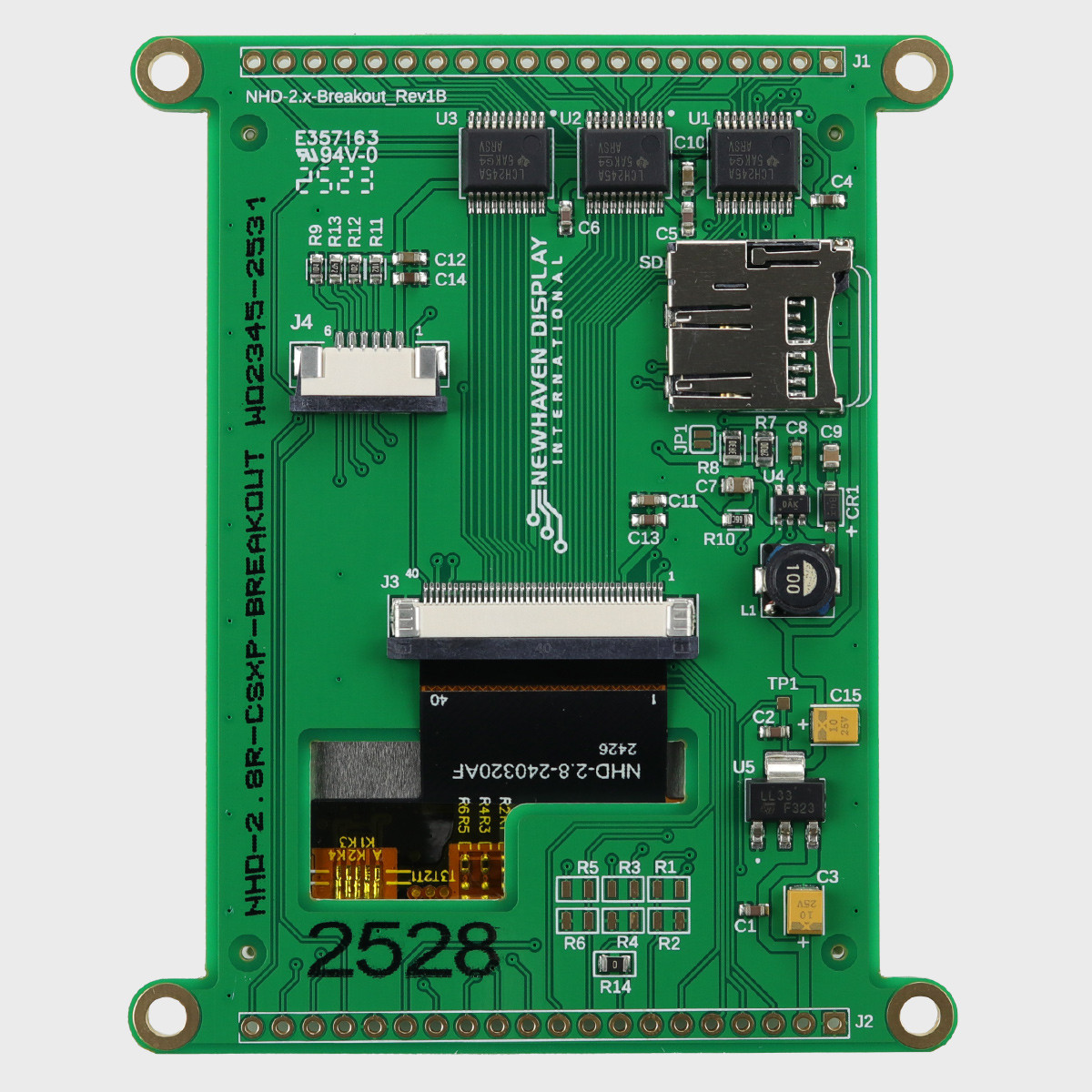 TFT Breakout Module with Sunlight Readable 2.8 inch IPS TFT