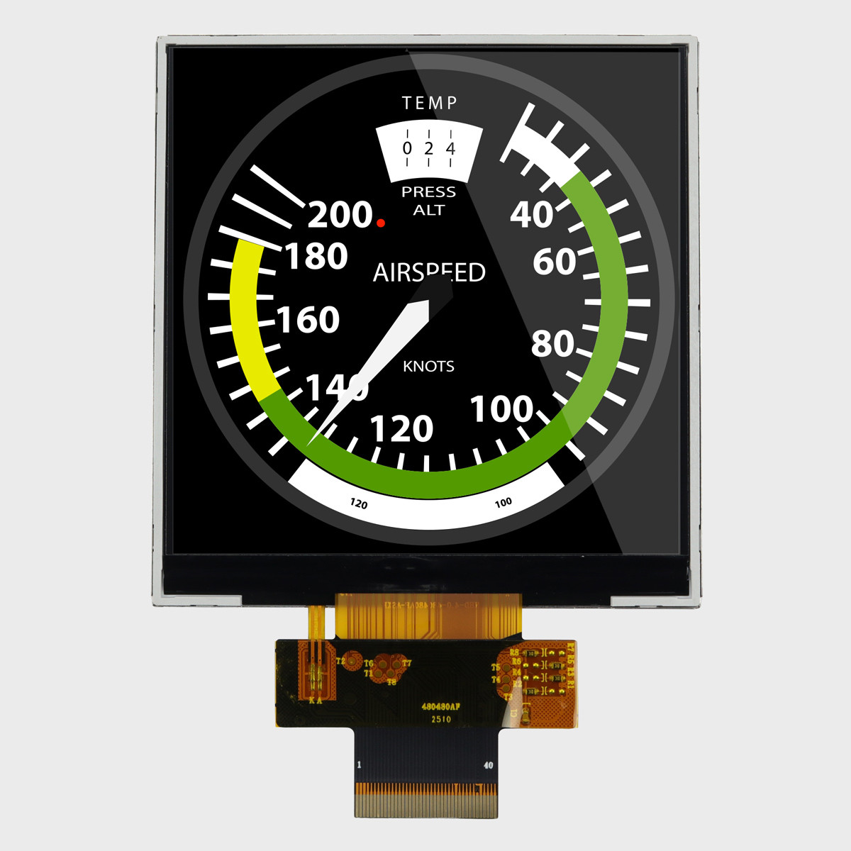 .ページ 4.0 Inch Square 480x480 Pixel IPS TFT Display with RGB Interface