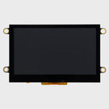 Front view of a 4.3-inch TFT EVE module showing a dark screen indicating the display is powered off.