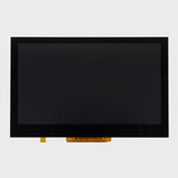 Front view of a 4.3-inch TFT LCD with an inactive black screen.