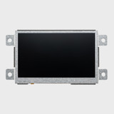 Front view of a 4.3-inch TFT LCD with an inactive black screen and an attached mounting bracket.