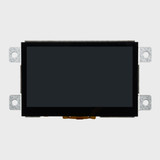 Front view of a 4.3-inch TFT LCD with an inactive black screen and an attached mounting bracket.