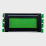 Front view of an inactive STN+ yellow-green LCD.