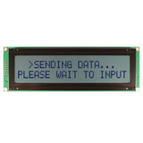 2x20 caracteres LCD STN cinzento com luz de fundo amarela/verde apagada