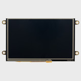 Front view of a 5.0-inch TFT LCD with an inactive black screen.