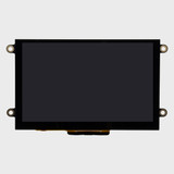Front view showing inactive black screen of 5-inch TFT LCD.