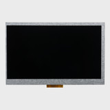 Front view of a 7-inch TFT LCD with an inactive black screen.