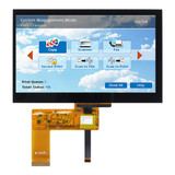 7" LCD Direct Sunlight Readable Capacitive TFT Display front ON