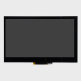 Front view of a 7-inch TFT LCD with an inactive black screen.