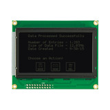 128x64 Grafisch LCD FSTN- met witte achtergrondverlichting Voorkant UIT