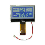 COG 128x65 Graphic LCD STN+ Gray with White Backlight Display front OFF