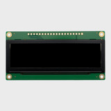 Front view of a 3.12-inch OLED display on a green PCB with an inactive black screen.