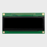 Front view of a 3.12 OLED module with green PCB showing a black screen indicating the display is powered off.