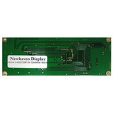 Back view of a green circuit board with the model number (NHD-4.3-480272MF-22 Controller Board) printed in black text on a white label.