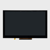 Front view of a 5-inch TFT LCD with an inactive black screen.