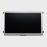 Front view of a 7-inch TFT LCD with an inactive black screen.