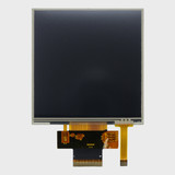 Front view of a square 4.0-inch TFT LCD with an attached 40-pin FPC cable and an inactive black screen.