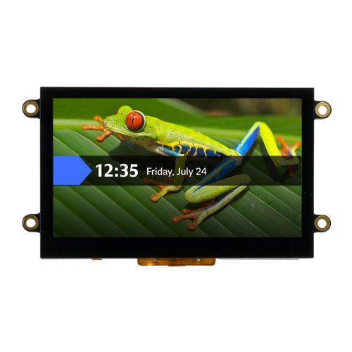 4.3 inch IPS EVE Capacitive touchscreen TFT display front ON