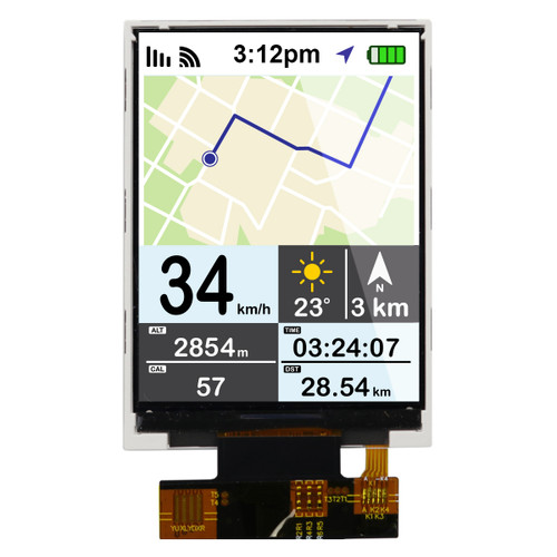 2.8 inch IPS TFT display front ON cropped