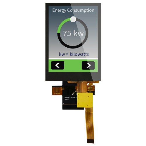 2.8 inch IPS Capacitive TFT display front ON