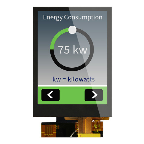 2.8 inch IPS Capacitive TFT display front ON cropped