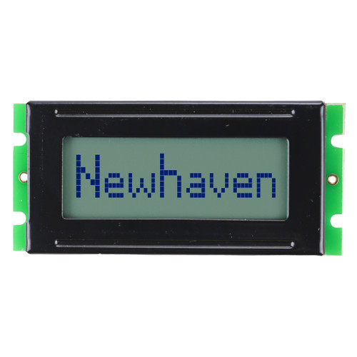 1x8 Character LCD STN+ Gray Display Front