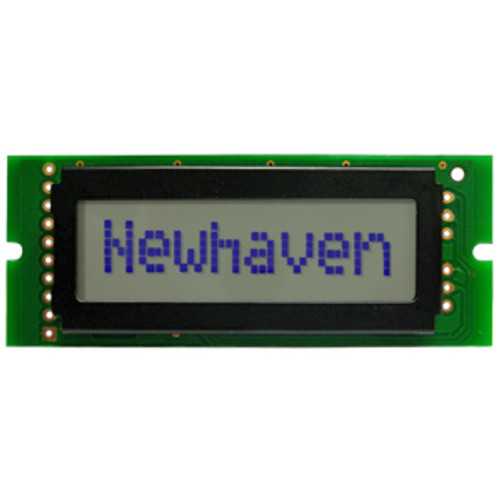 1x8 caractères LCD STN+ Gray Display front ON