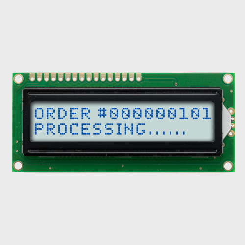 16x2 Character LCD | STN+ Gray Display with White Side Backlight