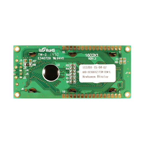 LCD 2x16 Zeichen FSTN + Weiße Hintergrundbeleuchtung-Display PCB Rückseite