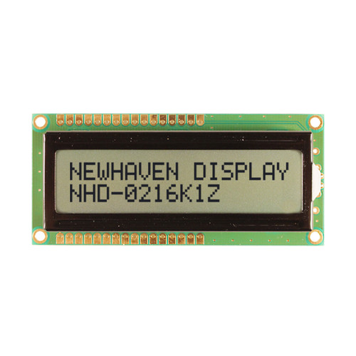 LCD 2x16文字 FSTN＋白色バックライト-表示前面消灯