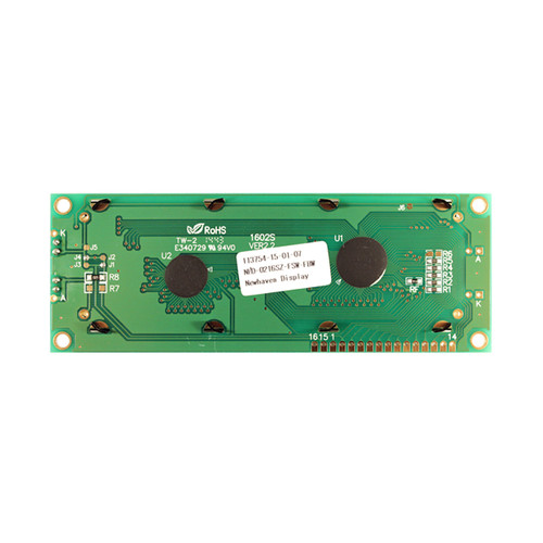 LCD 2x16 문자 FSTN + 화이트 백라이트 디스플레이 PCB 뒷면