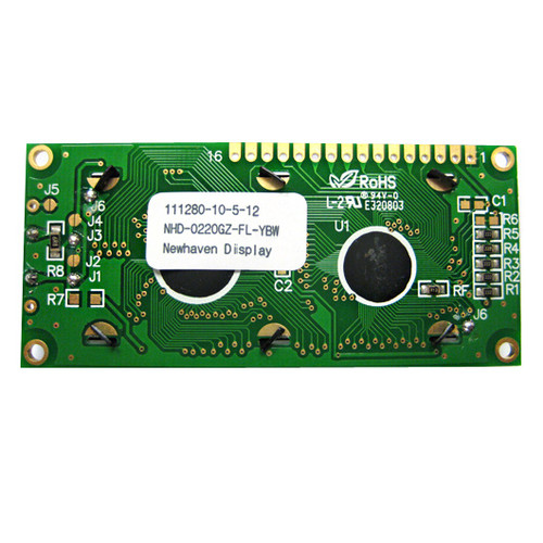 2x20 caracteres LCD STN Amarelo/Verde com retroiluminação Y/G PCB