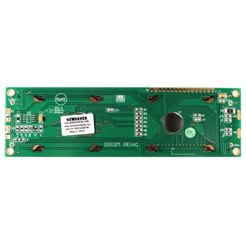 2x20 caracteres LCD STN cinza com retroiluminação branca PCB