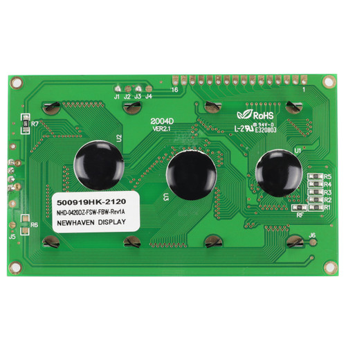 20x4 Character LCD FSTN with White Backlight PCB Back