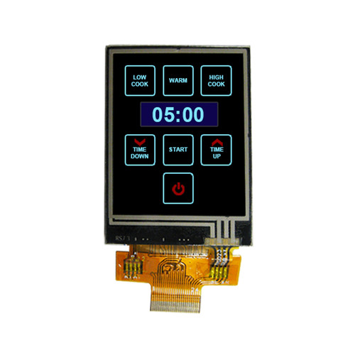 1.8 inch Standard Resistive TFT display front ON