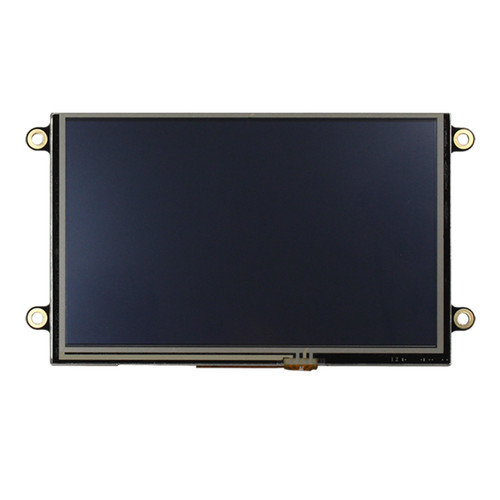 Front view of a 5.0-inch TFT LCD with an inactive black screen.